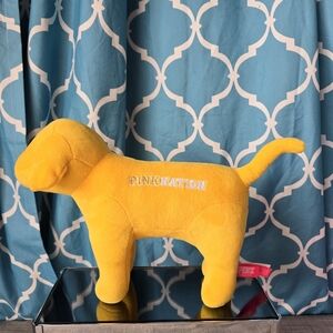 Yellow PINK Nation Dog Plush